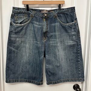 Vintage Wash Denim Shorts | AKDMKS 44